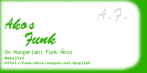 akos funk business card